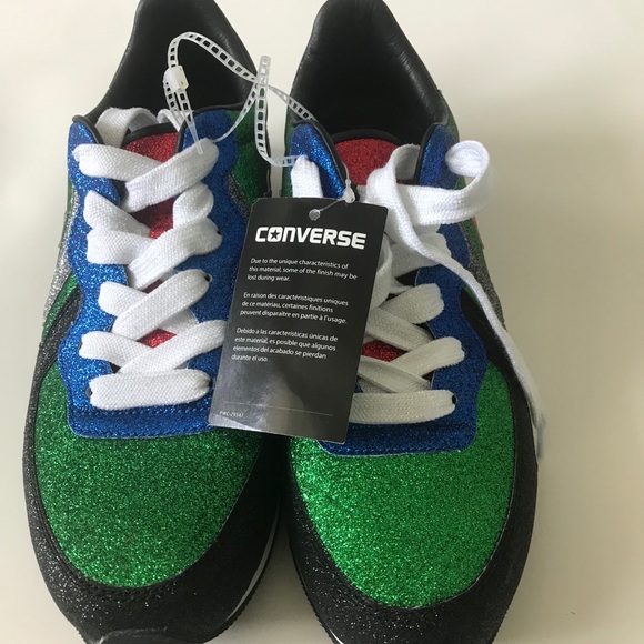 RARE Converse JW Anderson Thunderbolt One Star Glitter Sneakers - Picture 3 of 7
